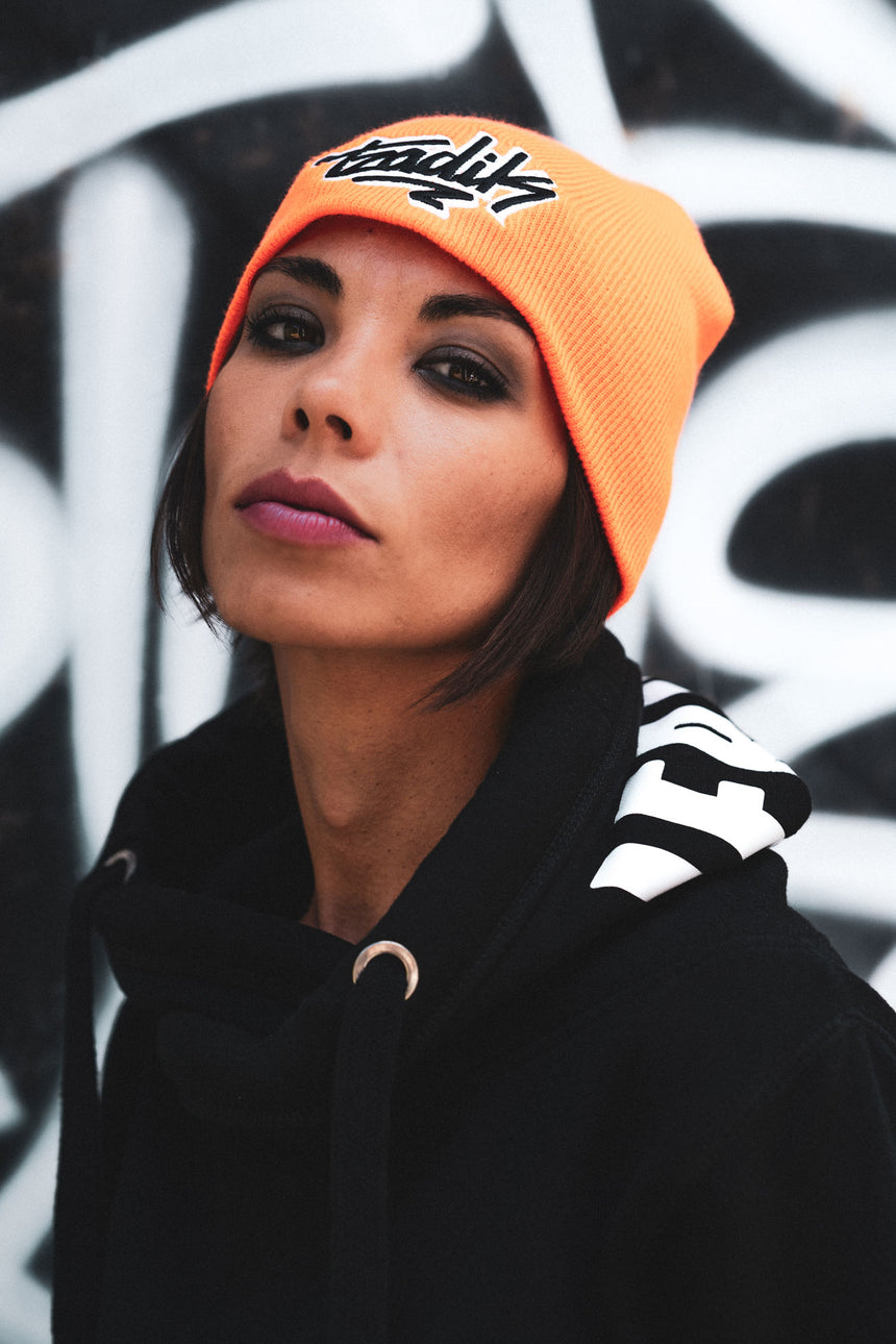 Tzadik Fluorescent Orange Beanie